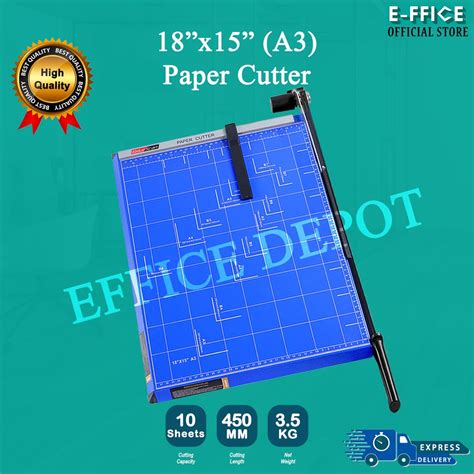 Effice Depot - YIDE A3 Paper Cutter / Sheet Trimmer 18" X 15" | Shopee ...