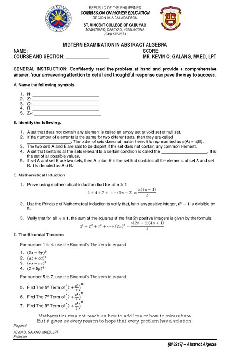 Image result for Abstract Exam Tagalog