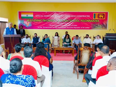 India hands over multi-ethnic trilingual school to Lankan government