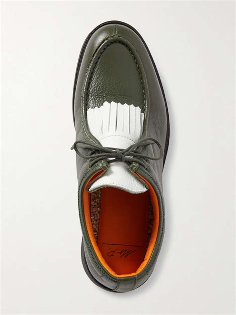 MR P. Golf Fringed Full-Grain Leather Shoes for Men | MR PORTER