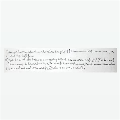 Image result for Mean Value Theorem for Definite Integrals