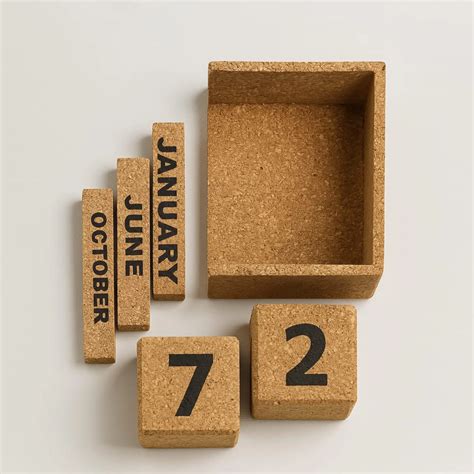Cork Block Calendar
