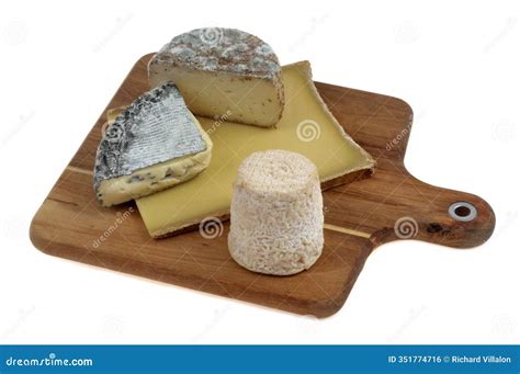 French Assortment of Traditional Cheeses Stock Photo - Image of french ...