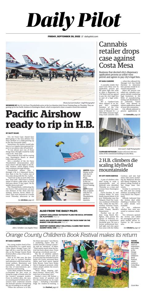 Daily Pilot e-newspaper: Friday, Sept. 30, 2022 - Los Angeles Times