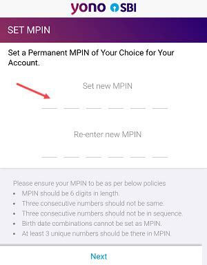 yono mpin change apk v1.6.7