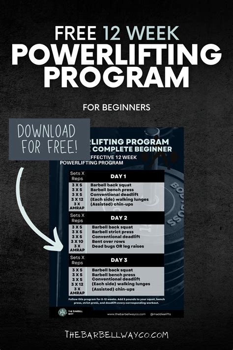 Basic Powerlifting Program 的图像结果
