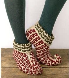 Image result for Knitting Elf Slipper Pattern