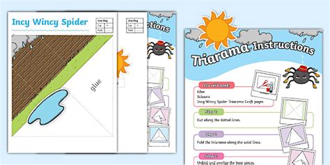Incy Wincy Spider Triarama Craft - Twinkl