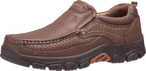 Buy CAMEL CROWN Mens Loafers Slip On Loafer Leather Casual Walking ...