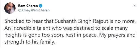 South Indian celebrities mourn Sushant Singh Rajput's untimely demise