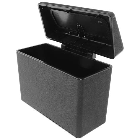 FRCOLOR Car Garbage Organizer Mini Garbage Bin Automotive Trash Can With Lids Car Trash ...