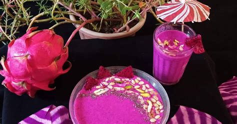 Dragon fruit Smoothie Recipe by Keshma Raichura - Cookpad