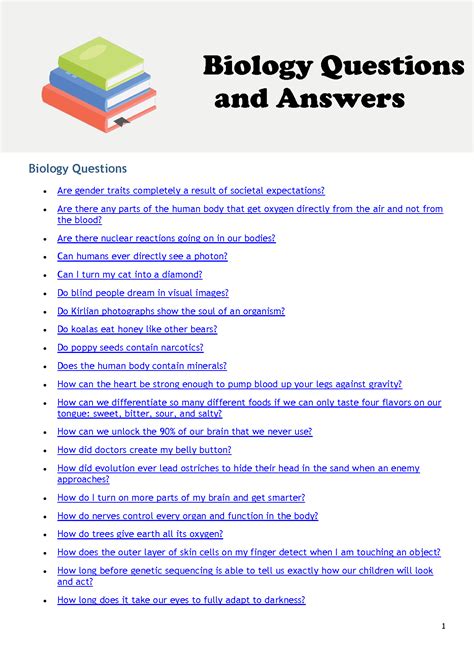 Biology Post Test Review Answers at Jackson Steinfeld blog