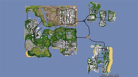 Gta San Andreas Map With Everything