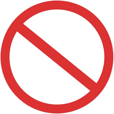 No Sign Transparent PNGs for Free Download