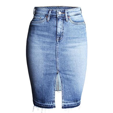 Women's Denim Pencil Skirt - CF17YXSN0O6 | Denim skirt women, Denim ...