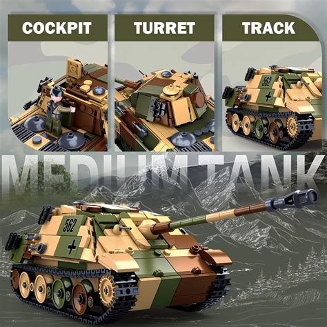 Sluban Panther G Medium Tank 2IN1 Model Toy Kit, WW2 Tank India | Ubuy
