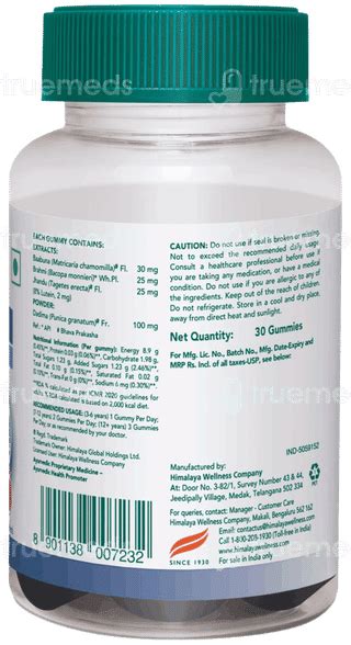 Himalaya Mentat Mango Flavor Gummies 30 - Uses, Side Effects, Dosage ...