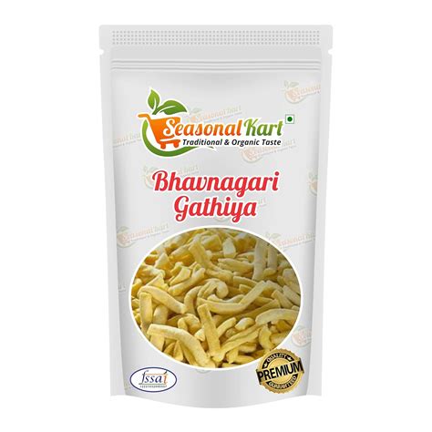 Seasonal Kart Bhavnagar Gathiya 400 gms Namkeen Indian Snack| Homemade ...
