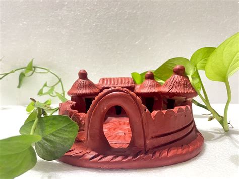 Buy Amri Handicraft Terracotta miniatur Huts Clay House Miniature Home ...