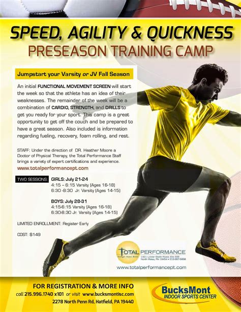 BucksMont Indoor Sports Center: Speed, Agility, Quickness, Oh MY!