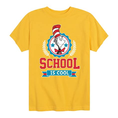 Dr. Seuss Toddler and Youth T-Shirt, School Is Cool Graphic Design ...