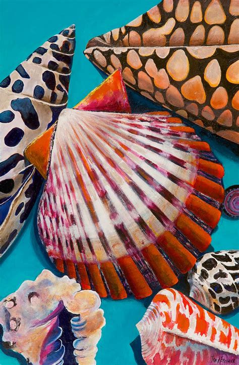 Scallop Shell Painting at PaintingValley.com | Explore collection of Scallop Shell Painting