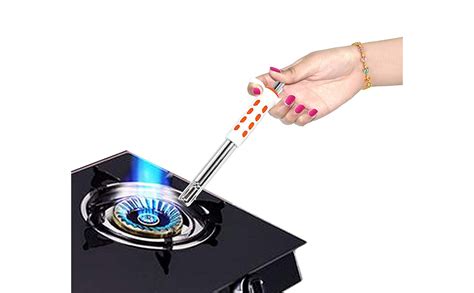 TULMAN Easy Grip Stainless Steel Regular Gas Lighters for Gas Stoves ...