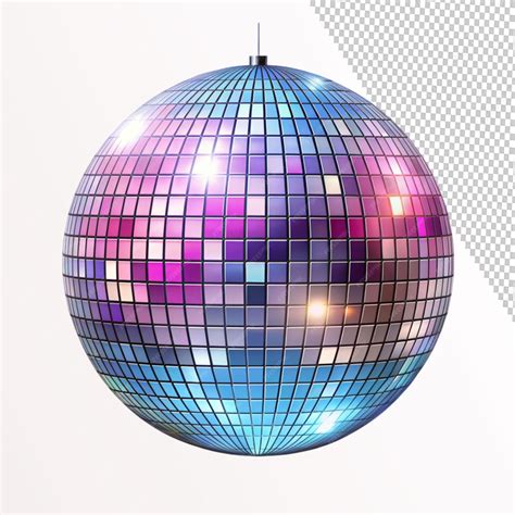 Disco ball on transparent background | Premium AI-generated PSD