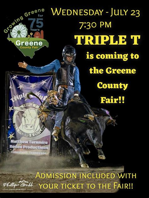 Triple T Championship Rodeo at Greene County Fair!!, Greene County Fair ...
