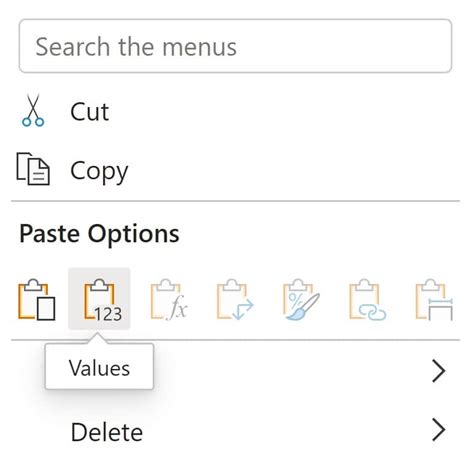 Image result for Excel Paste Options Control V