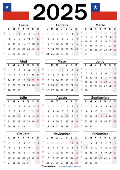 Calendario 2025 chile con festivos PDF | by hamouda chokri | Jun, 2024 ...