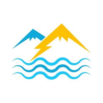 Electric waves icon design illustration | Premium Vector