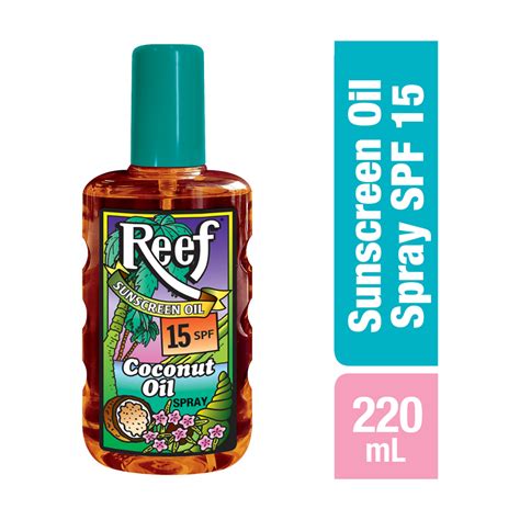 Reef Sunscreen Coconut Oil Spray SPF 15 220mL - Reef