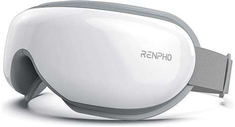 RENPHO Eye Massager with Heat, Bluetooth Music Rechargeable Eye Heat ...
