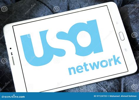 Usa network logo editorial stock photo. Image of american - 97124733