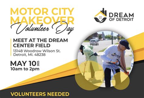 Motor City Makeover 2025: Come Make a Difference in Detroit! - Dream of ...