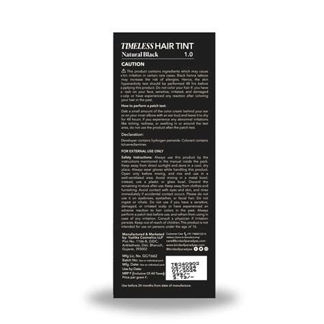 Buy Now Paradyes Natural Black Mini Timeless Hair Tint