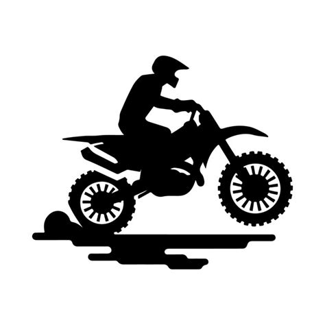 Premium dirt bike silhouette vector pack for creative projects ...