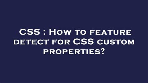Image result for CSS3 HTML5 Feature Detect