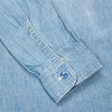 Fullcount 4810HW Chambray Shirt "Fade" - Frans Boone Store