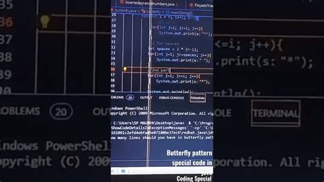 Image result for Butterfly Pattern Java in Tamil