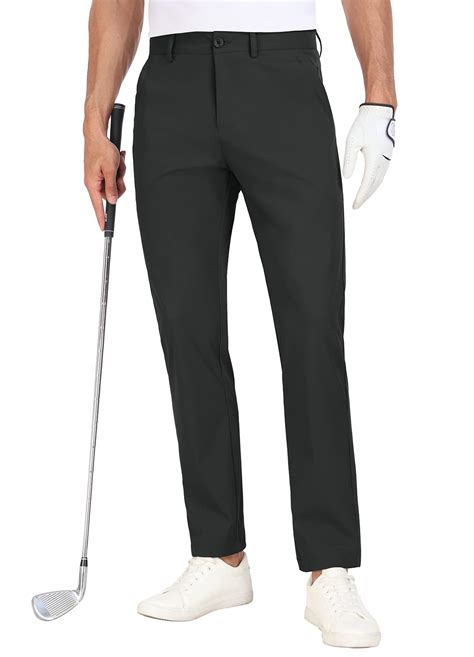 Men's Golf Pants Stretch 30'' Slim Fit Slacks Work Dress Pants ...