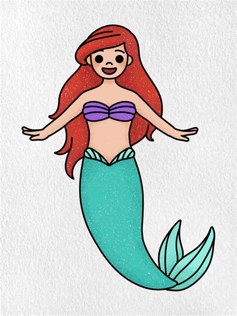 Image result for Step by Step Drawing Ariel