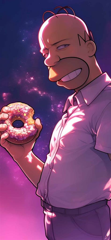 Homer Simpson Donut Tap to Switch Wallpapers - Phone Wallpapers