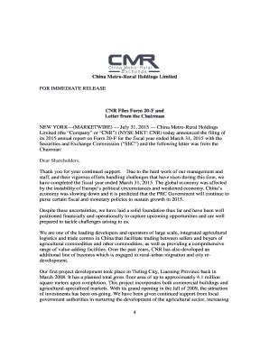 Fillable Online CNR Files Form 20-F and - China Metro-Rural Fax Email ...