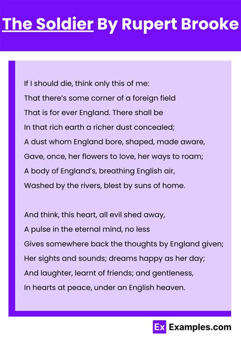 The Soldier Poem by Rupert Brooke to Download