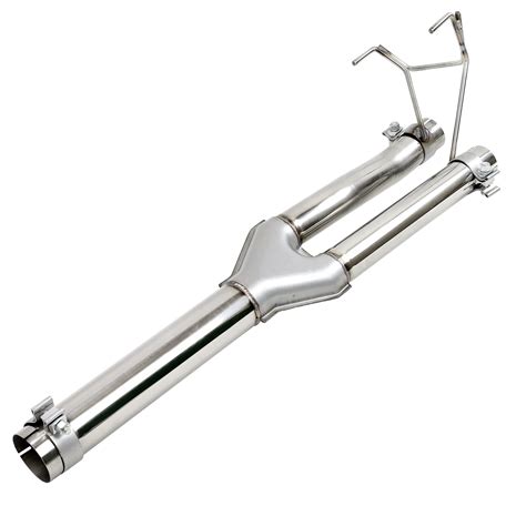 JY PERFORMANCE Dual Exhaust Muffler Y-Pipe Direct Fit Kit Fits 2009 ...