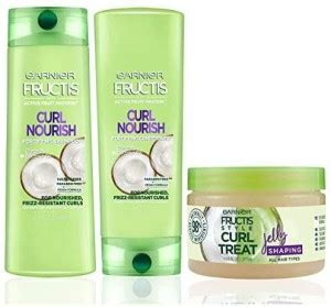 GARNIER Hair Care Fructis Curl Nourish Shampoo, Conditioner, And ...