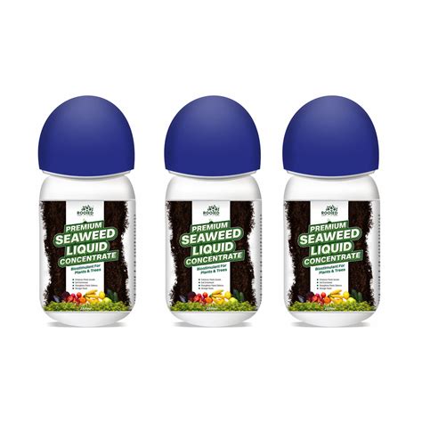 ROOTED Premium Seaweed Liquid Concentrate, Fertilizer For Plants And ...